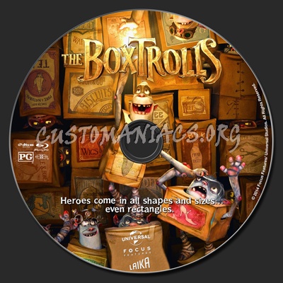 The Boxtrolls blu-ray label