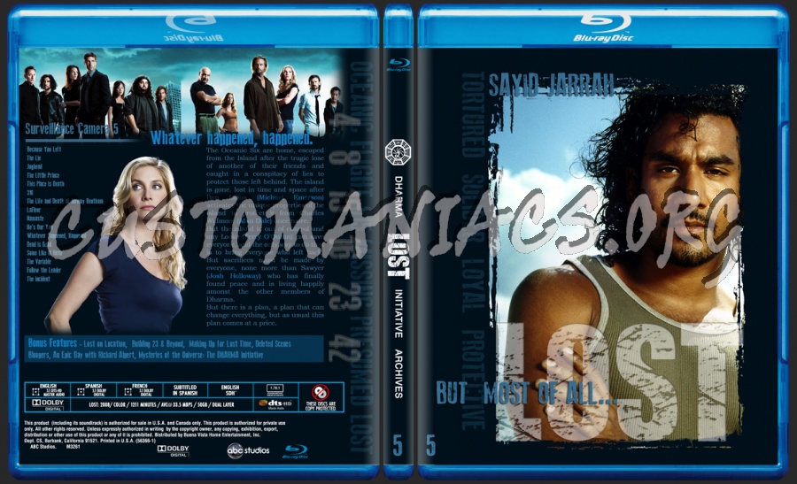 Lost Season 5 blu-ray cover