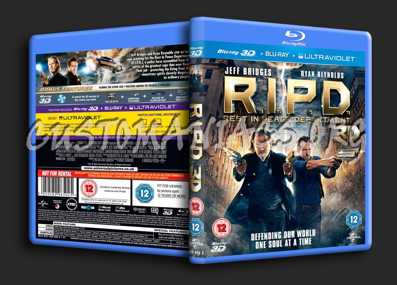 R.I.P.D. (RIPD Rest In Peace Department) 3D blu-ray cover