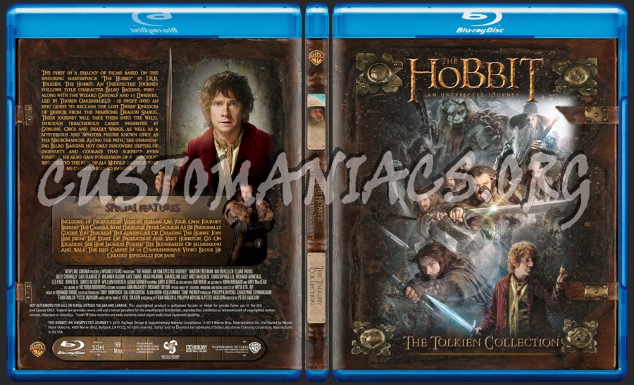 The Hobbit An Unexpected Journey blu-ray cover