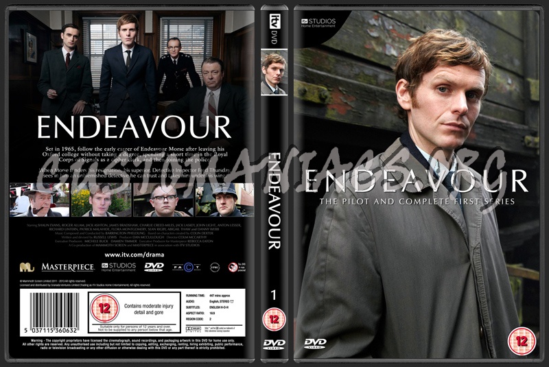 Endeavour - The Origins of Inspector Morse dvd cover