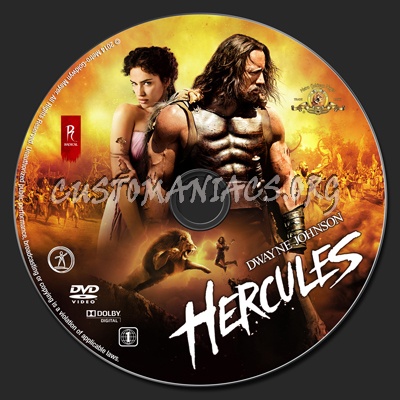 Hercules dvd label