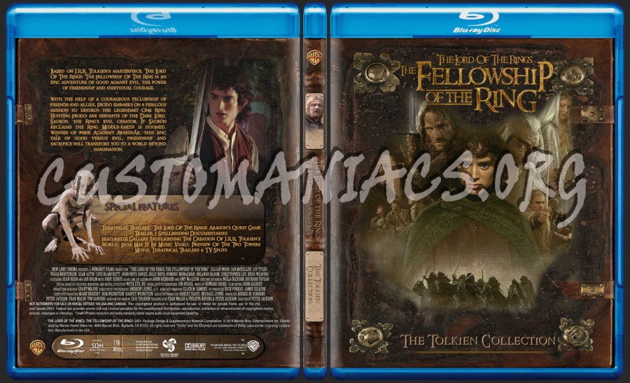 The Lord of the Rings The Fellowship of the Ring blu-ray cover