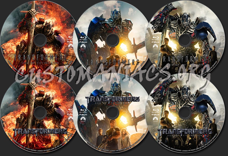 Transformers: Age of Extinction blu-ray label