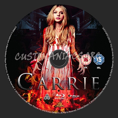 Carrie (2013) blu-ray label