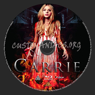 Carrie (2013) blu-ray label