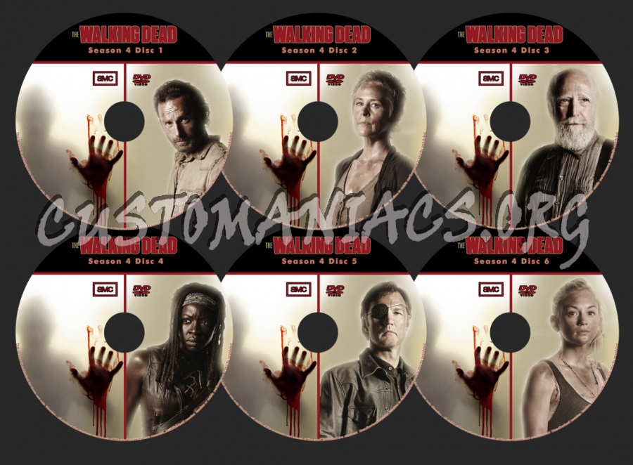 The Walking Dead Season 4 dvd label