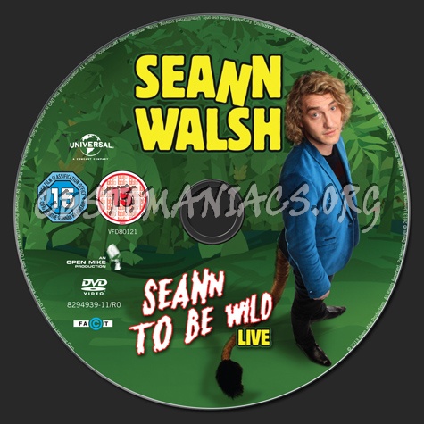 Seann Walsh Seann To Be Wild Live dvd label