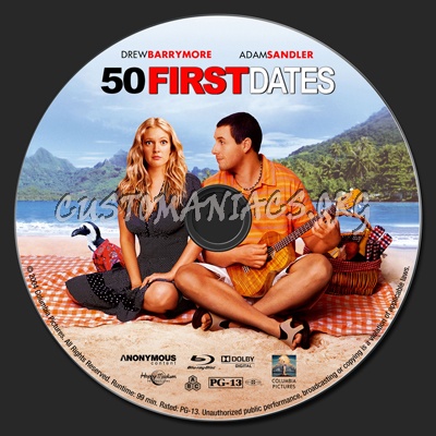 50 First Dates blu-ray label