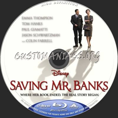 Saving Mr. Banks blu-ray label