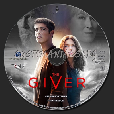 The Giver dvd label