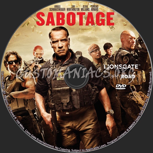 Sabotage dvd label