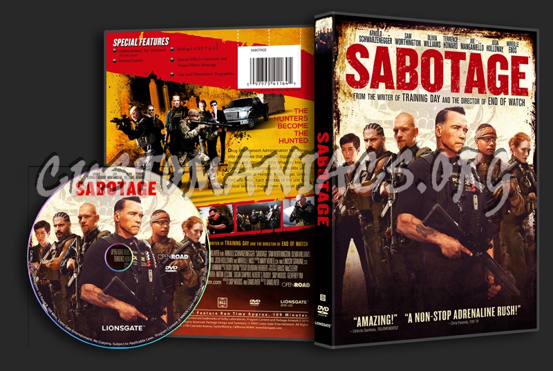 Sabotage dvd cover