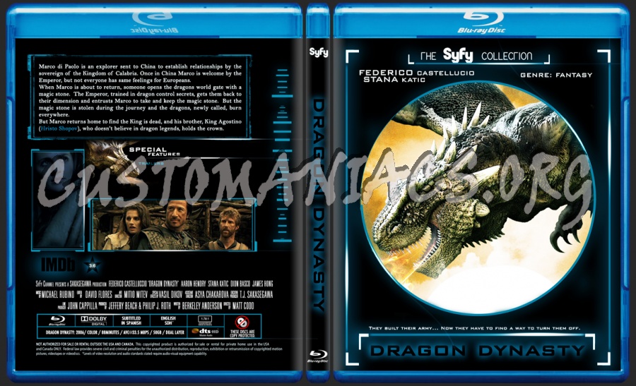 Dragon Dynasty - The SyFy Channel Movie Collection blu-ray cover