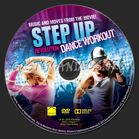 Step Up Revolution Dance Workout dvd label