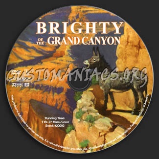 Brighty of the Grand Canyon dvd label