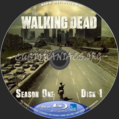 The Walking Dead - Season 1 blu-ray label