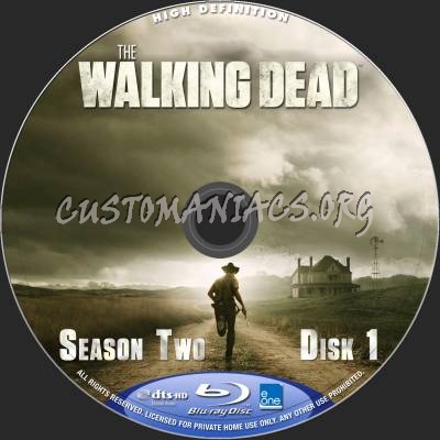 The Walking Dead - Season 2 blu-ray label