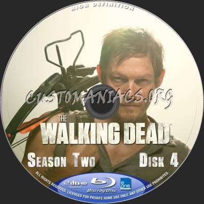 The Walking Dead - Season 2 blu-ray label