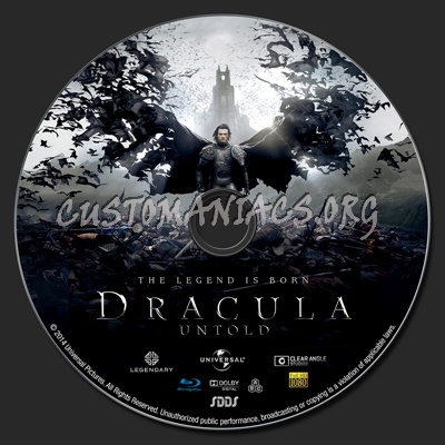 Dracula Untold blu-ray label