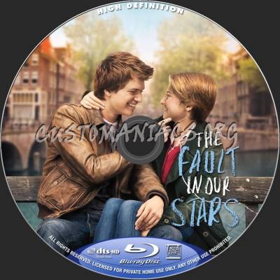 The Fault In Our Stars blu-ray label