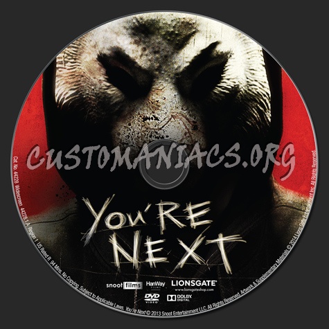 You're Next dvd label