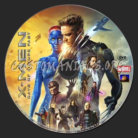 X-Men: Days Of Future Past dvd label