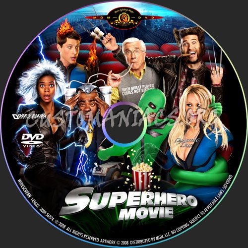 Superhero Movie dvd label