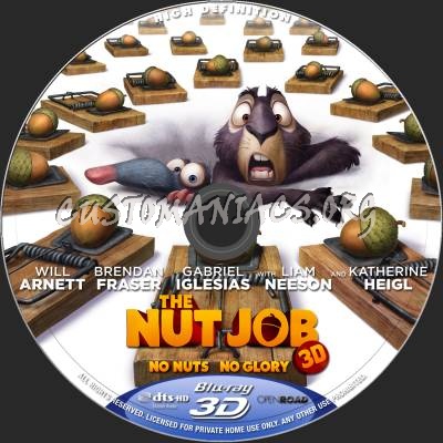 The Nut Job (2D+3D) blu-ray label