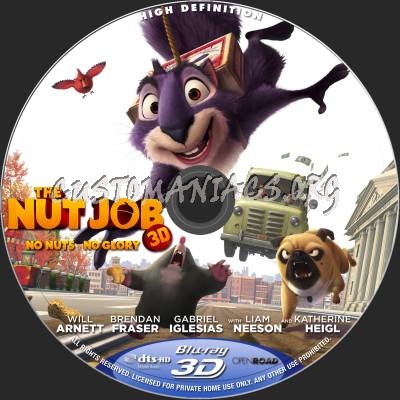 The Nut Job (2D+3D) blu-ray label