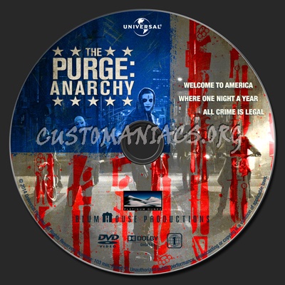 The Purge: Anarchy dvd label