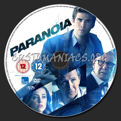 Paranoia dvd label