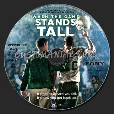 When the Game Stands Tall blu-ray label