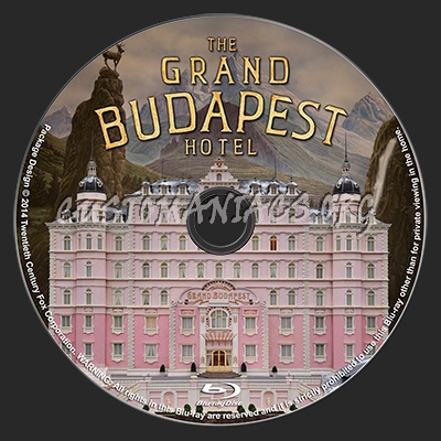 The Grand Budapest Hotel (2014) blu-ray label