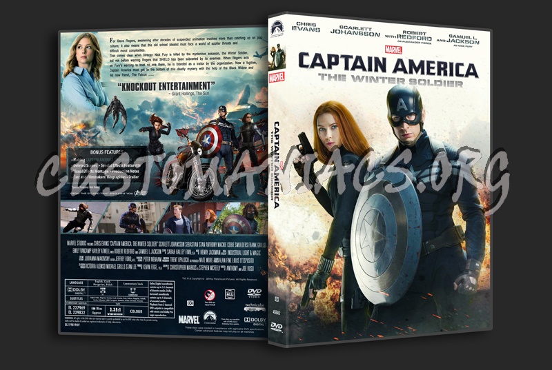 Captain America The Winter Soldier dvd cover