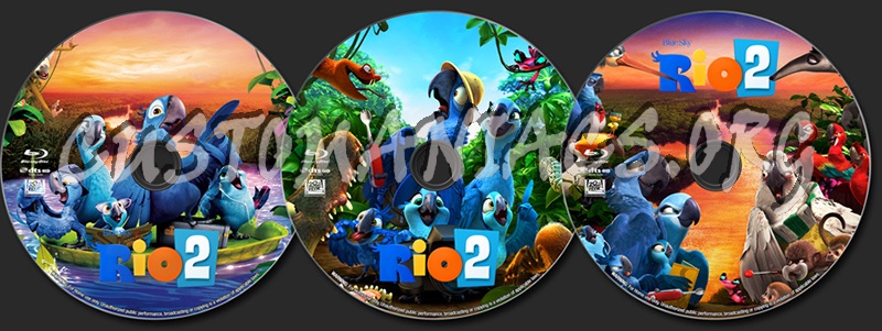 Rio 2 blu-ray label