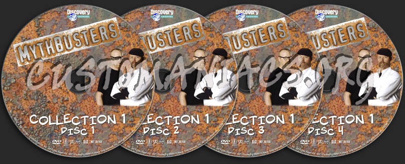 Mythbusters - Collection 1 dvd label