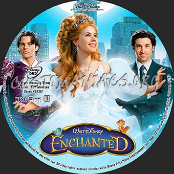 Enchanted dvd label