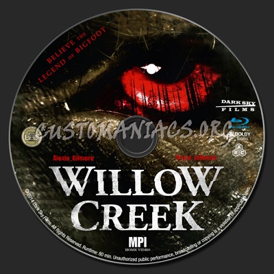 Willow Creek blu-ray label