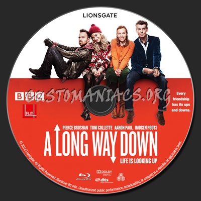 A Long Way Down blu-ray label