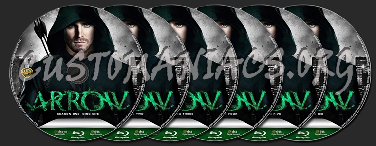 Arrow Season One blu-ray label