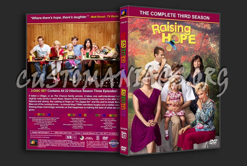 Raising Hope - Season 3 dvd cover