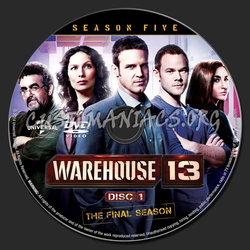 Warehouse 13 Season 5 dvd label