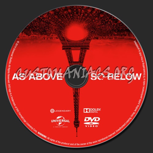 As Above, So Below dvd label