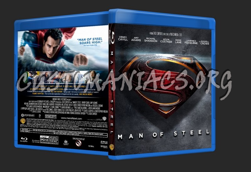 Man Of Steel blu-ray cover