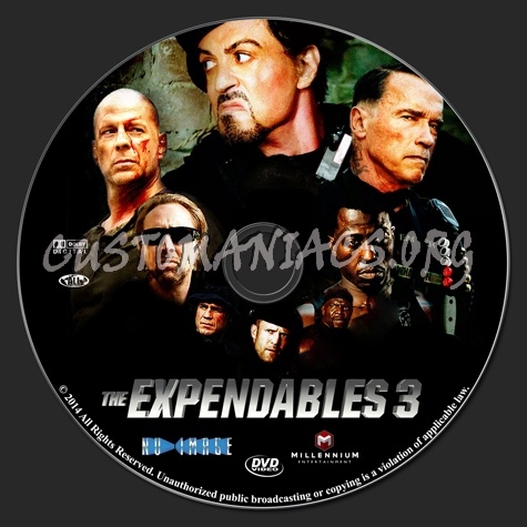 The Expendables 3 dvd label