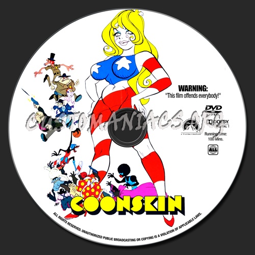 Coonskin dvd label