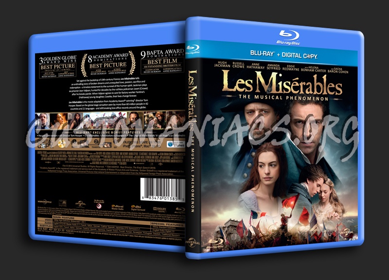 Les Miserables blu-ray cover