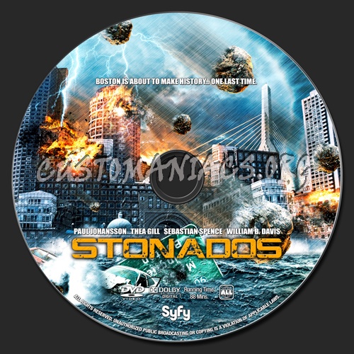 Stonados dvd label