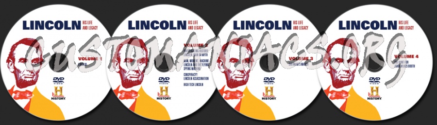 Lincoln His Life and Legacy dvd label